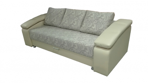 Велюр Май Узор беж 155-3 + Кож.зам. Барселона крем