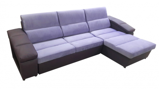 Велюр Витал фиолетовый+Кож.зам.Виола