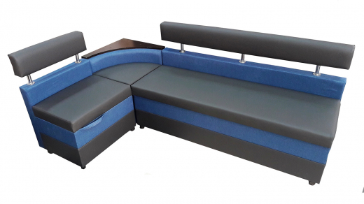 Рогожка Alma 22 (морск)+ Кож.зам.№12 Графит