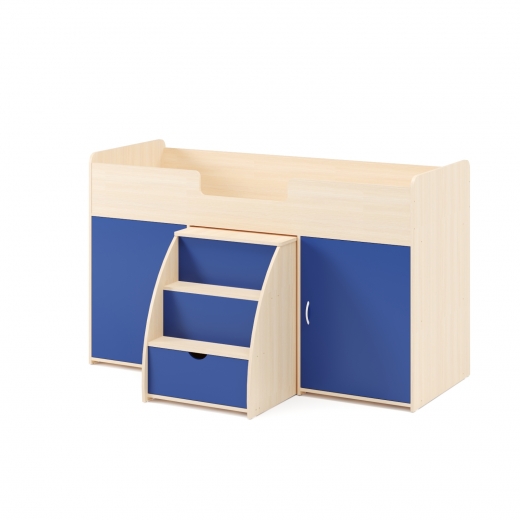 Белёный дуб + Синий