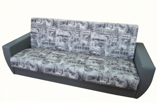 Велюр Рим №1 Серебро+Кож.зам.Люкс №12 Графит