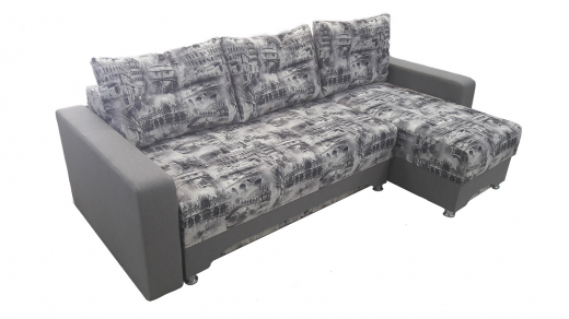 Велюр Рим №1 Серебро + Рогожка Колосаль какао