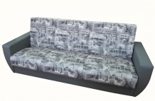 Велюр Рим №1 Серебро+Кож.зам.Люкс №12 Графит