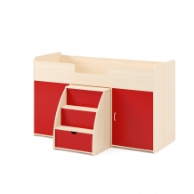 Белёный дуб + Красный